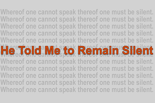 He Told Me to Remain Silent, by Dave Ball, Jörg Piringer