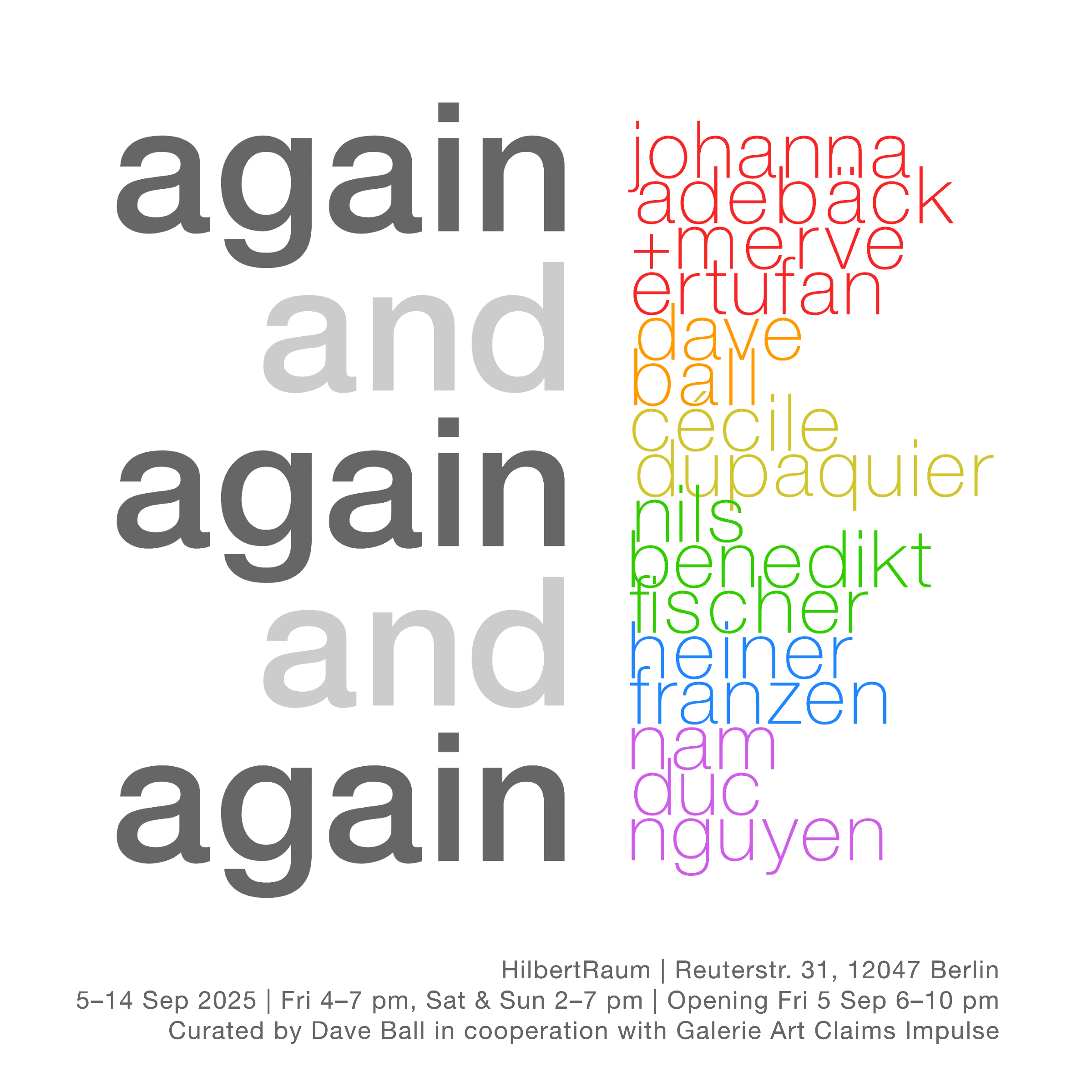 Again and Again and Again